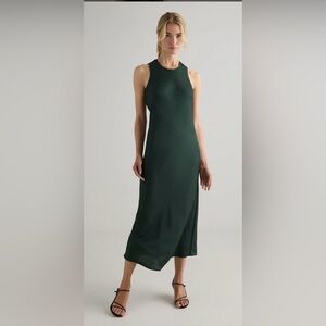 Quince Washable Silk Tank Midi Dress